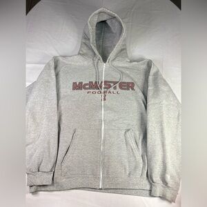 Vintage McMaster Football Zip up Hoodie | $20